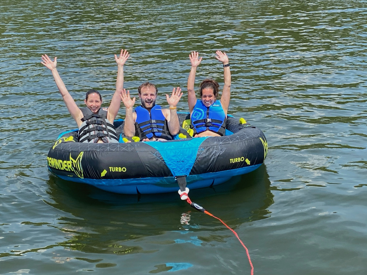 Dr Jack With Her Family Tubing At Lake Of The Ozarks